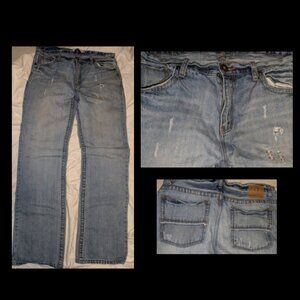 Distressed Aeropostale Straight Jeans Size Mens 34 x 34